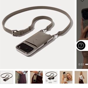 Worn twice bandolier phone case